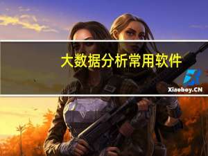 大数据分析常用软件（大数据分析软件有哪些）