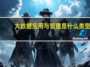 大数据应用与管理是什么类型
