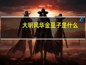 大明风华金豆子是什么