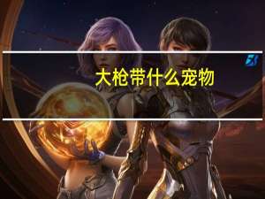 大枪带什么宠物