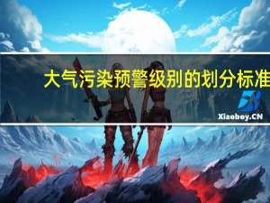 大气污染预警级别的划分标准