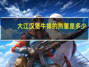 大江 汉堡牛排的热量是多少