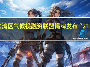 大湾区（南沙）气候投融资联盟揭牌发布“215”计划