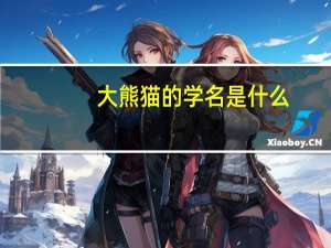 大熊猫的学名是什么