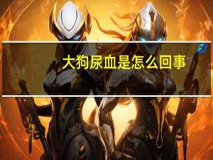 大狗尿血是怎么回事（狗尿血是怎么回事）