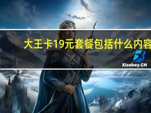 大王卡19元套餐包括什么内容（大王卡19元套餐包括什么）