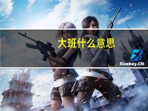 大班什么意思