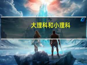 大理科和小理科，有什么区别啊
