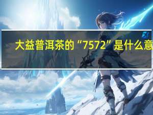 大益普洱茶的“7572”是什么意思