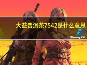 大益普洱茶7542是什么意思