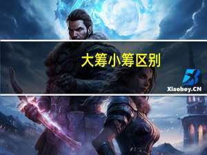 大筹小筹区别