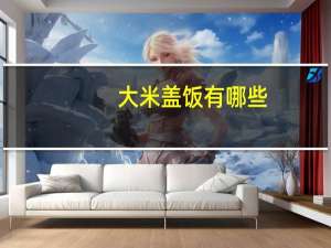 大米盖饭有哪些