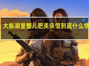 大纵湖里蟹儿肥 美味馆 到底什么情况嘞