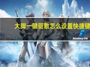大脚一键驱散怎么设置快捷键（大脚一键驱散）