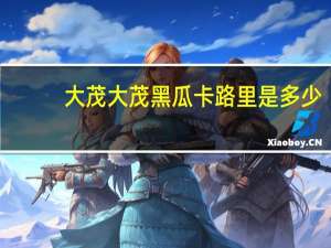 大茂 大茂黑瓜卡路里是多少