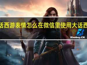 大话西游表情怎么在微信里使用 大话西游2表情