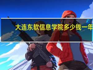 大连东软信息学院多少钱一年