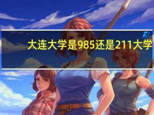 大连大学是985还是211大学