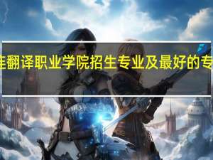 大连翻译职业学院招生专业及最好的专业有哪些