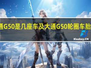 大通G50是几座车及大通G50轮圈车胎型号尺寸