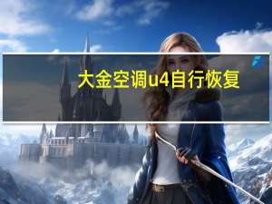 大金空调u4自行恢复