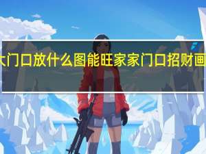 大门口放什么图能旺家 家门口招财画有哪些