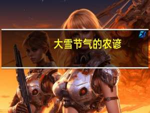 大雪节气的农谚