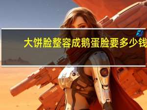 大饼脸整容成鹅蛋脸要多少钱，大饼脸和方圆脸的区别