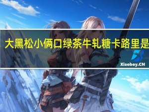 大黑松小俩口 绿茶牛轧糖卡路里是多少