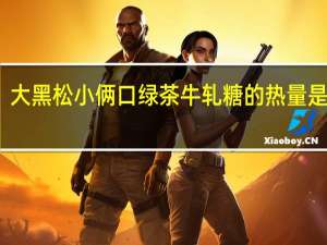 大黑松小俩口 绿茶牛轧糖的热量是多少