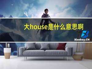 大house是什么意思啊