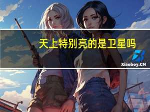 天上特别亮的是卫星吗