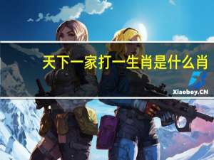 天下一家打一生肖是什么肖（天下一家打一生肖）