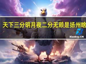 天下三分明月夜二分无赖是扬州啥意思（天下三分明月夜二分无赖是扬州的意思）
