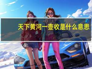 天下黄河一壶收是什么意思