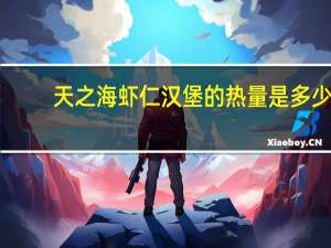 天之海 虾仁汉堡的热量是多少