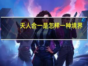 天人合一是怎样一种境界