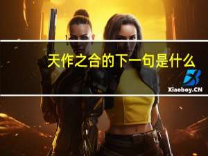 天作之合的下一句是什么
