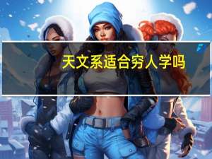 天文系适合穷人学吗（天文系）