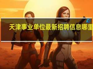 天津事业单位最新招聘信息哪里看
