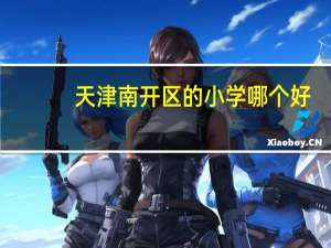 天津南开区的小学哪个好