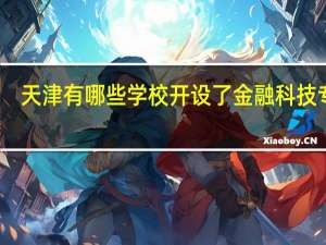 天津有哪些学校开设了金融科技专业