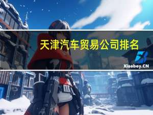 天津汽车贸易公司排名
