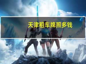 天津租车牌照多钱