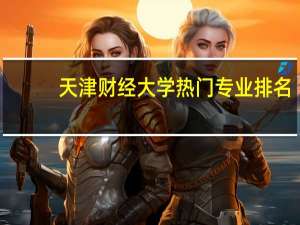 天津财经大学热门专业排名