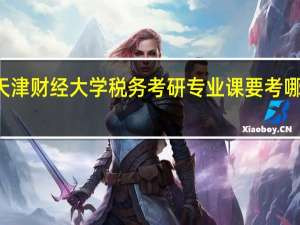 天津财经大学税务考研专业课要考哪些科目