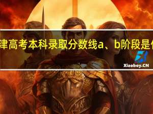 天津高考本科录取分数线a、b阶段是什么意思