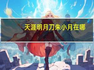 天涯明月刀朱小月在哪（天涯明月刀朱小月坐标位置详解）