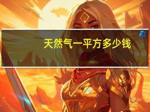 天然气一平方多少钱