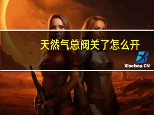 天然气总阀关了怎么开